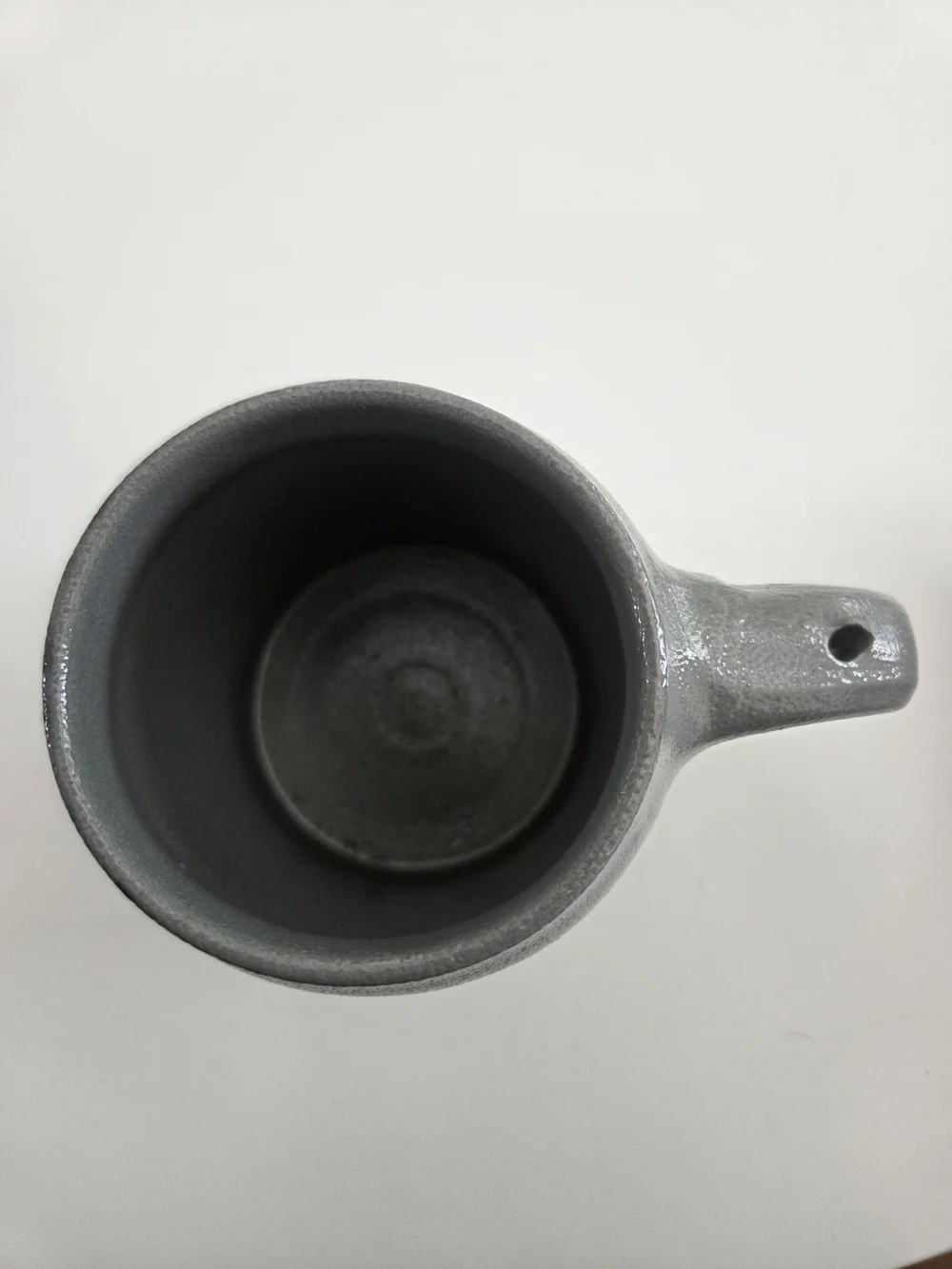 HB Embossed Stoneware Stein in Gray with Blue Accents